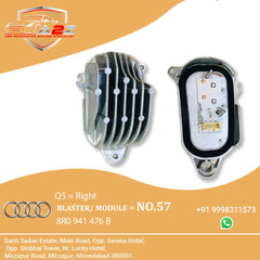 Right Headlight DRL Daytime Running Light Module 8R0941476B Right For AUDI Q5 Tag-BL-57