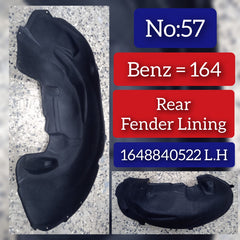 Rear Left Fender Liner 1648840522 Compatible With MERCEDES-BENZ GL-CLASS W164 Tag-FEM-57