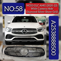 Front Show Grill With Hole 2538888500 Compatible With Mercedes Benz W253 GLC (2020-22) Tag No.58