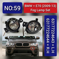 Fog Lamp Fog Light Compatible With BMW X5 E70 2009-2013 Fog Lamp Fog Light Left 63177224643 & Right 63177224644 Tag-FO-59