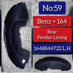 Rear Left Fender Liner 1648844722 A1648844722 Compatible With MERCEDES-BENZ GL-CLASS W164 Tag-FEM-59