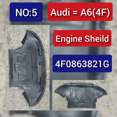 Engine Splash Shield Guard Lower 4F0863821G Compatible With AUDI A6 4F Tag No.5