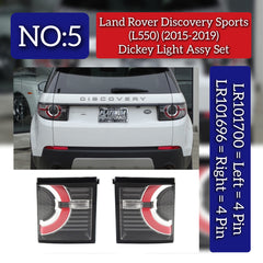 Dickey Light Assembly Right LR101696 & Left LR101700 Both Side 4 Pin Compatible With Land Rover Discovery Sport - L550 (2015-2019) Tag No.5