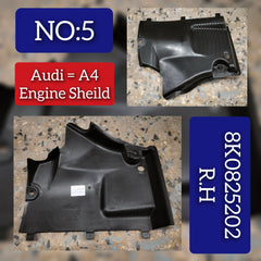 Front Underbody Shield Panel Right 8K0825202 Compatible With AUDI A4 B8 (8K2) | A4 / S4 & A5 (8T3) | A5 / S5 Tag No.5