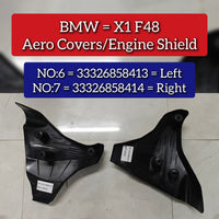 Aero Covers Engine Shield Left 33326858413 & Right 33326858414 Compatible With BMW X1 F48 Tag No.6-7
