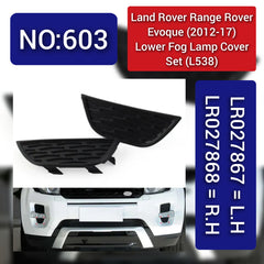 Front Fog Lamp Left LR027867 Right LR027866 Compatible With RANGE ROVER EVOQUE (L538) Tag No.603