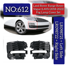 Fog Lamp Cover Right LR098722 & Left LR098721 Compatible With Land Rover Range Rover Vogue - L405 (2018-2022) Tag No.612 (2018-2022)