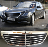 Classic Silver Chrome Show Grill Compatible With Mercedes Benz S-Class W222 (2012-2016) Tag 61