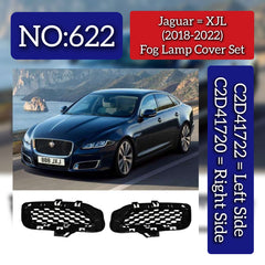 Fog Lamp Cover Left C2D41722 & Right C2D41720 Compatible With Jaguar XJL (2018-2022) Tag No.622