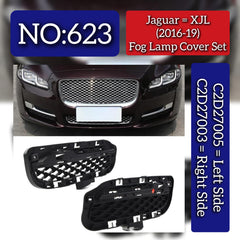 Fog Lamp Cover Left C2D27005 & Right C2D27003 Compatible With Jaguar XJL (2016-2019) Tag No.623