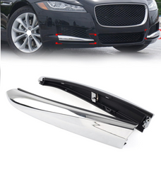 Fog Lamp Cover Chrome Left T2H11145 & Right T2H11143 Compatible With Jaguar XF (2016-2019) Tag No.626