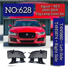 Fog Lamp Cover Left T4N5880 & Right T4N5874 Compatible With Jaguar XE S (2015-2019) Tag No.628