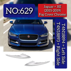 Fog Lamp Cover Chrome Left T4N18894 & Right T4N18893 Compatible With Jaguar XE (2015-2019) Tag No.629