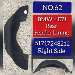 Rear Right Fender Liner 51717248212 Compatible With BMW X6 E71 Tag-FE-62