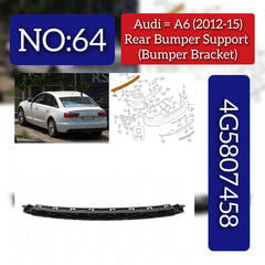 Rear Bumper Center Bracket Holder 4G5807458 Compatible With AUDI A6 4G No:- 64