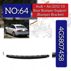 Rear Bumper Center Bracket Holder 4G5807458 Compatible With AUDI A6 4G No:- 64