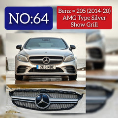 Show Grill Compatible With Mercedes Benz C-Class W205 (2014-2019) Tag 64