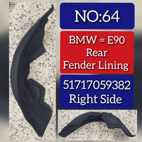 Rear Right Fender Liner 51717059382 Compatible With BMW 3 Series E90 Tag-FE-64