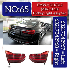 Dickey Light Assy Set Left 63217342967 & Right 63217342968 Compatible With BMW 7 Series (G11/G12) (2016-2018) Tag No.65