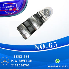 Driver Side Black Power Window Switch 2139054703 For Mercedes-Benz E-CLASS W213 Tag-SW-65
