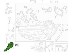 Headlight Bracket Left 4G0805607 & Right 4G0805608 Compatible With AUDI A6 4G 2011-14 No:- 66