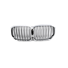 Kidney Grill 51137454887 Silver Chrome Compatible With BMW X5 G05 Tag 66