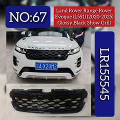 Glossy Black Show Grill LR155545 Compatible With Land Rover Range Rover Range Rover Evoque - L551 (2020-2025) Tag No.67