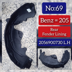 Rear Left Fender Liner 2056900730 A2056900730 Compatible With MERCEDES-BENZ C-CLASS W205 Tag-FEM-69