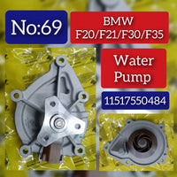 Water Pump WPS3023 11517550484 Compatible With (MINI) MINI (R56), MINI Convertible (R57) (CONTINENTAL) Tag No.69