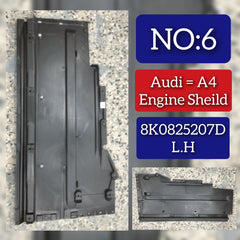 Underbody Trim Liner Cover Left Side 8K0825207D 8K0825207 8K0825207B Compatible With AUDI A4 B8 (8K2) | A4 / S4 Tag No.6