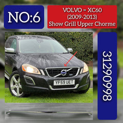 Front Bumper Show Grill Upper Chorme 31290998 Compatible With VOLVO XC60 II (246) Tag No.6