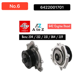 Water Pump 6422001701 6422000701 6422001301 6422002201 For MERCEDES-BENZ C-CLASS W203 W204 E-CLASS W211 W212 S-CLASS W221 GL-CLASS W164 Tag-W-06