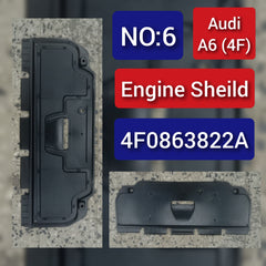 Radiator Support Splash Shield Rear 4F0863822A Compatible With AUDI A6 4F Tag No.6