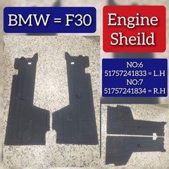 Engine Shields Left 51757241833 Right 51757241834 Compatible with BMW 1 (F20) 1 (F21) & 2 Coupe (F22, F87) & 3 (F30, F80) Tag No.6/7