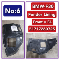 Front Left Fender Liner 51717260725 Compatible With BMW 3 Series F30 F80 Tag-FE-06