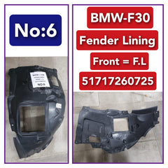 Front Left Fender Liner 51717260725 Compatible With BMW 3 Series F30 F80 Tag-FE-06