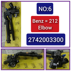 Coolant Thermostat Assembly 2742003300 2742000615 For MERCEDES-BENZ C-CLASS W205 & E-CLASS W212 W213 Tag-E-06