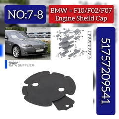Engine Sheild Cap 51757209541 Compatible With BMW 5 Series F01/F02/F06/F07/F10 Tag No.07/08