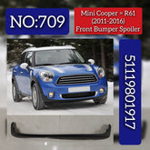 FRONT BUMPER CENTER LOWER SPOILER 51119801917 Compatible With MINI COUNTRYMAN (R60)