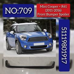 FRONT BUMPER CENTER LOWER SPOILER 51119801917 Compatible With MINI COUNTRYMAN (R60)