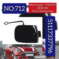 Front Bumper Tow Towing Cap Cover Hook 51117337796 Compatible with MINI Cooper F55 F57 Tag No:712