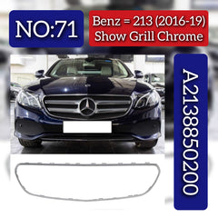 Show Grill Chrome 2138850200 A2138850200 Compatible With Mercedes Benz E-Class (W213) (2016-2019) Tag No.71