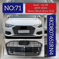 Glossy Grey Original Show Grill 4KD807651RN4 Compatible With AUDI A6 4K (2019-2024) Tag No.71
