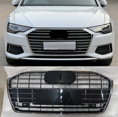 Glossy Grey Original Show Grill 4KD807651RN4 Compatible With AUDI A6 4K (2019-2024) Tag No.71