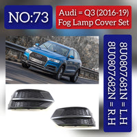 Fog Lamp Cover Set Left 8U0807681N & Right 8U0807682N Compatible With Audi Q3 U8 (2016-2019) Tag No.73