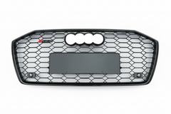 RS6 Full Black Honeycomb Show Grill Compatible With Audi A6 C8(2019-23) Tag No.74