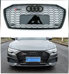 Black Chrome Show Grill Compatible With Audi A6 C8(2019-23) RS6