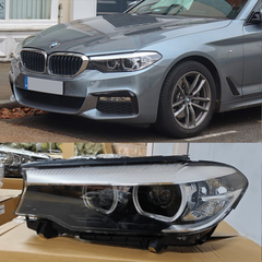Complete Headlight Assy Left 63118499119 & Right 63118499120 Compatible With BMW 5 Series G30 (2017-2020) Tag No.75