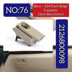 Dark Biege Complite Glove Box Switch 2126800098 A2126800098 Compatible With Mercedes & Mercedes Benz & C CLASS W204 2007-2015 Tag.76