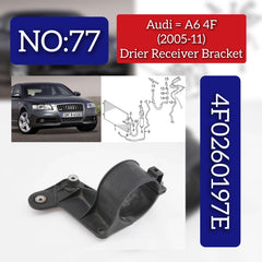 Front Drier Receiver Bracket 4F0260197E Compatible With Audi A6 4F (2005-2011) No:- 77